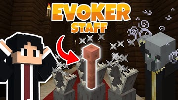 EVOKER STAFF!! Command Block Tutorial for Minecraft Bedrock!! (1.21+)