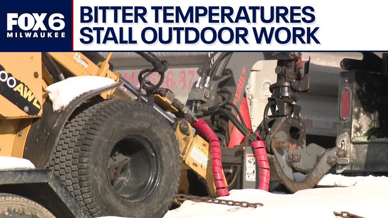 Bitter cold Wisconsin temperatures stall outdoor work | FOX6 News ...