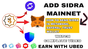 Sidra Chain ko metamask, Safepal, trust wallet me kese send karen | Watch complete Video