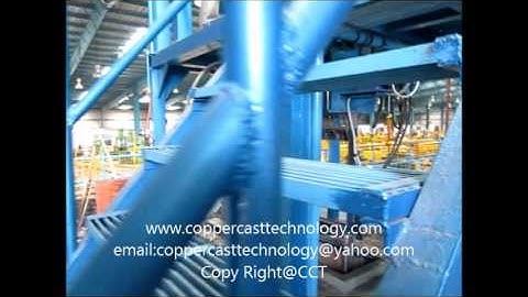 Copper- aluminium -upword continuous casting machine wwwcoppercasttechnology com  video