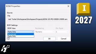 Inventor 2027 - BOM Updates (View Changes, Slot Annotation &amp; more)