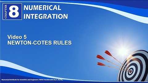 CHP8V5 NEWTON-COTES RULES