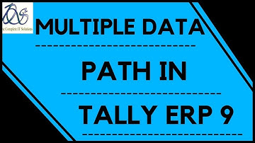 MULTIPLE DATA PATH IN TALLY ERP 9