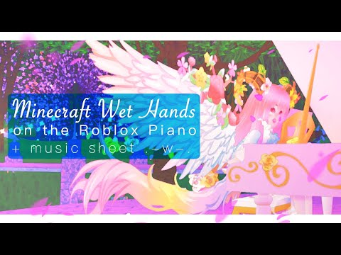 Playing Minecraft Wet Hands On The Roblox Piano Youtube - lizzy roblox amino