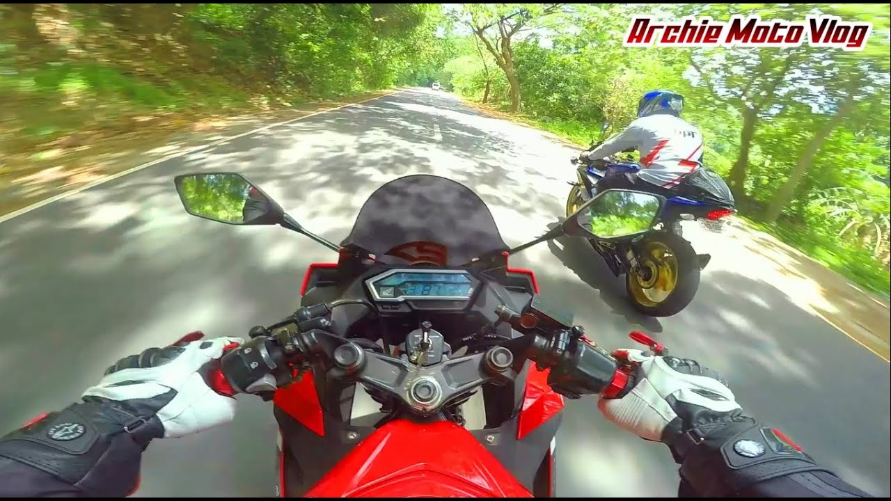 HONDA CBR150 v3 vs YAMAHA R15 v3 KAYBIANG TUNNEL PHILIPPINES