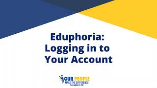 Log in to Eduphoria