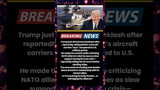 Trump Mocks UK Warships, Questions NATO Support