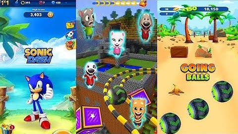 Going Balls | Sonic Dash - Reverse Gameplay Android,ios - New big apk update