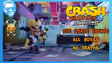 The Crate Escape - Full Walkthrough - No Deaths - All Gems - Crash Bandicoot 4 It
