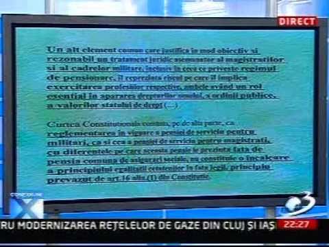 Emisiunea Conexiuni, Antena 3, realizator Valentin Stan. 17 septembrie 2010. Din nou despre pensiile militarilor si despre Armata Romana care merita respectul nostru. Bravo, domnule Valentin Stan!