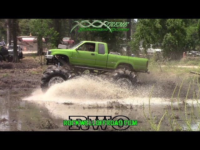 XTREME OFF ROAD PARK GETS BLASTED BY BIG MUD TRUCKS!!!