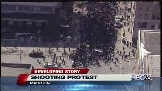 Protesters fill Wisconsin Capitol for shooting rally