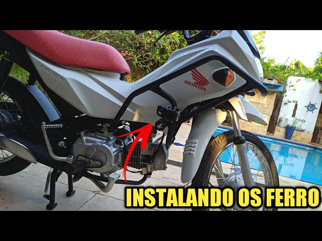 Protetor Motor Carenagem Stunt Race Pop 110 Pop 110i Branco