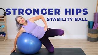 10 Min Stability Ball Pilates | Stronger Hips