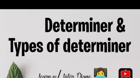 “Determiners Explained Simply | Articles, Demonstratives & More
