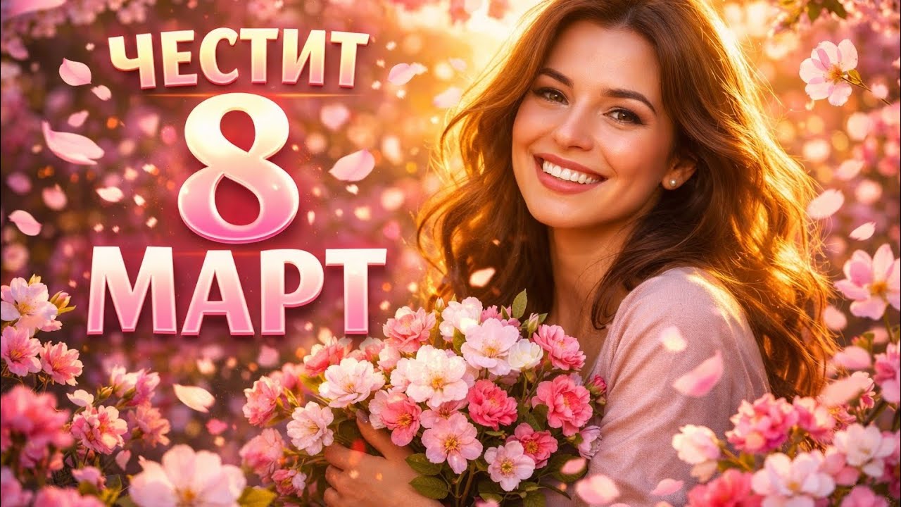 🌹ЧЕСТИТ 8 МАРТ 🌹 – ПЕСЕН ЗА ВСИЧКИ ЖЕНИ 🌸 Най-красивият поздрав❤️🌹🌹🌹