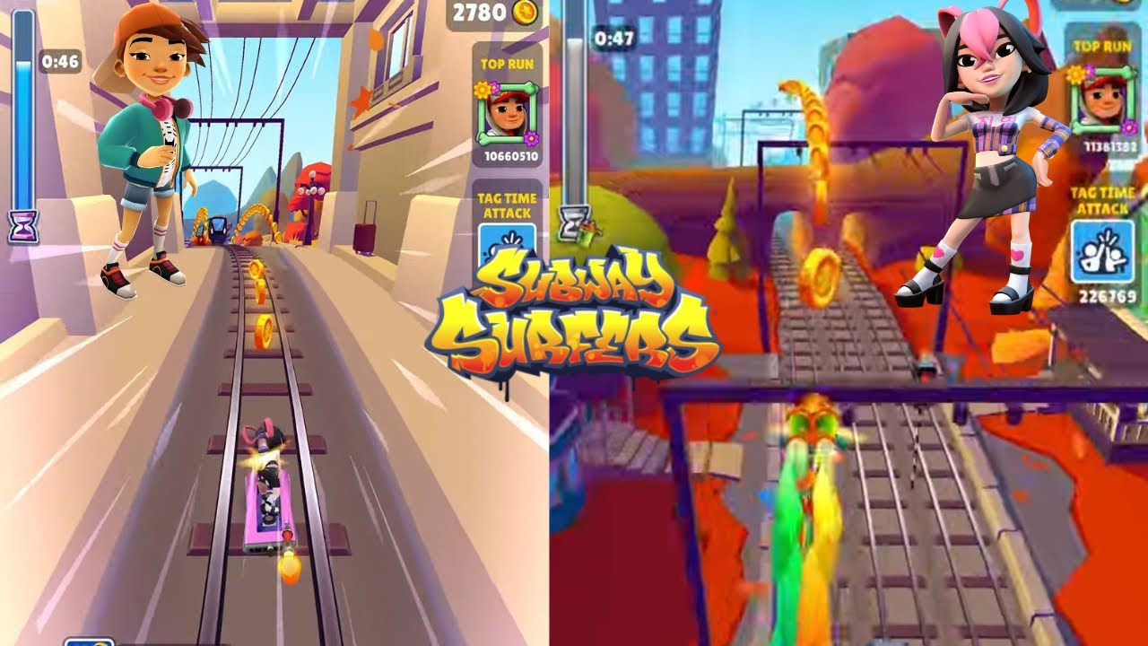 VANCOUVER TAG TIME ATTACK WITH JI-YEONG & K-DILLAC BOARD + JIA & LION BOARD | SubwaySurfTwins