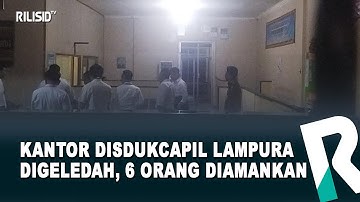 Kantor Disdukcapil Lampung Utara Digeledah, 6 Orang Diamankan