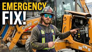 Day in the Life of a Mobile Heavy-Duty Mechanic | Service Call: Pilot Accumulator Fix | 580 Backhoe