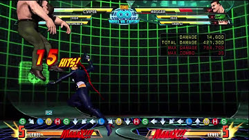 MvC3 C. Viper combo 784,100-700 DMG One Super no X factor