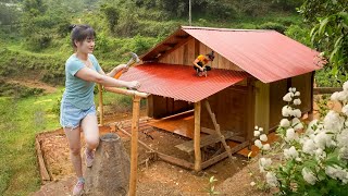 Building Wooden Kitchen Connected Wooden House, BUILD LOG CABIN  Wooden House | Nhất Daily Life