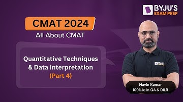 CMAT 2024 | CMAT Quantitative Techniques & Data Interpretation | Part 4 | #cmat2024 #cmatexam