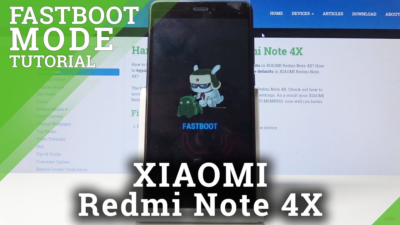 Fastboot Mode In Xiaomi Redmi Note 4x How To Enter Use Fastboot Youtube