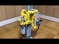 【LEGO】柱を伸ばしながら、柱を登るマシン。建設機械であると同時に建築材料