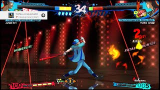Trophy log: Cleanup Grand Slam (Persona 4 Arena Ultimax 2.5) - Arcade Mode [Tips in Description]