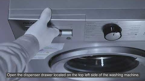 DISPENSER DRAWER FUNCTION – VOLTAS BEKO FRONT LOAD WASHING MACHINE