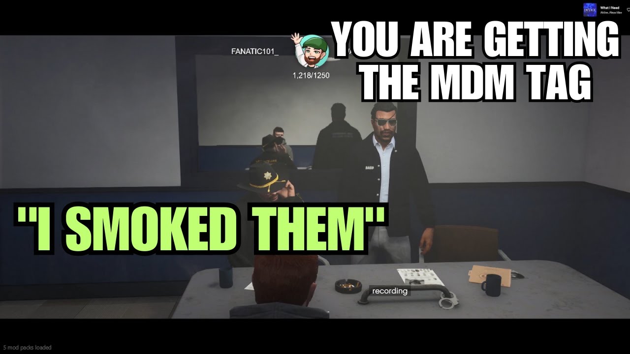 STE Takes One For The MANDEM & Gets The MDM Tag on MDW By Brian Knight | MANDEM NOPIXEL GTA RP