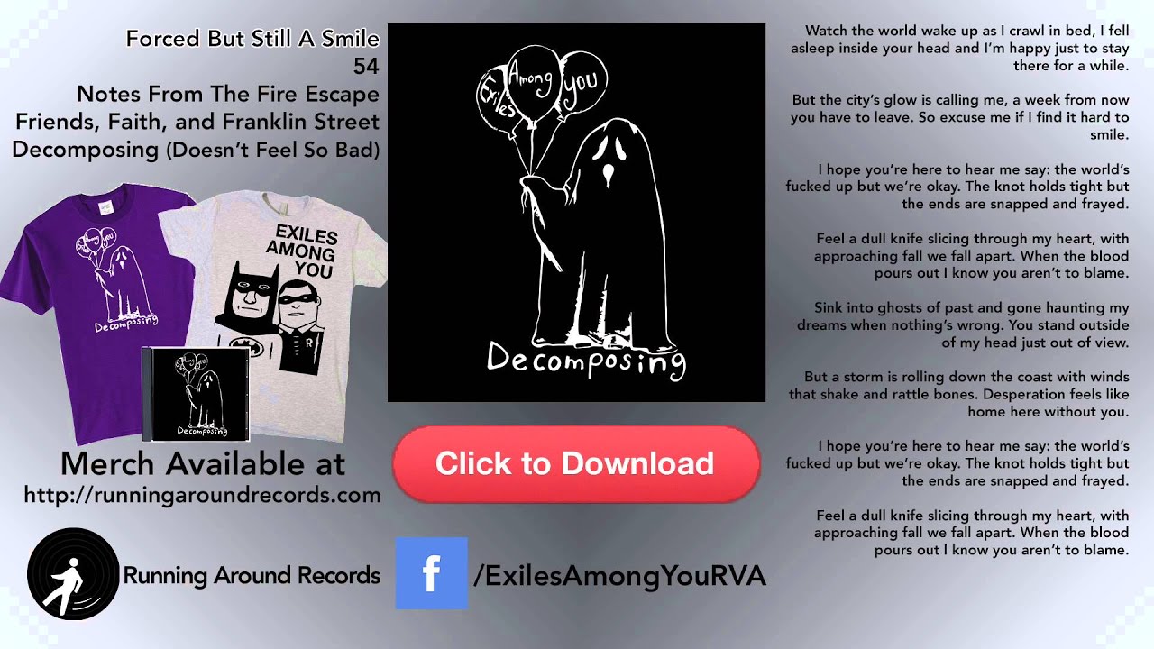 Forced But Still A Smile - Exiles Among You - Decomposing - Video LP