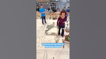 Professional acrylic painting art for Mariinsky #art #process #timelapse #architecture