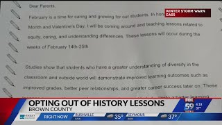 Brown County school's viral letter gives parents choice to opt-out of 'equity, caring' lessons; spar