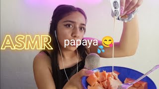 ASMR-COMIENDO PAPAYA??? LIZ ASMR ?