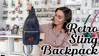 Making This Year's Trendiest Bag! Let's Make A Retro Sling Backpack From Kandou Patterns