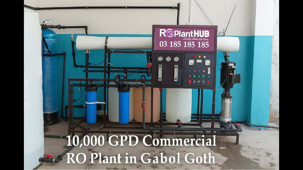 RPH Grand 10,000 GPD Commercial RO Plant in Gabol Goth, Karachi.