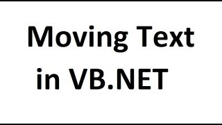 Slip 3   Moving Text  in vb net  By Ramdas Sir in Hindi screenshot 2