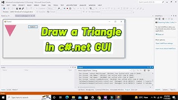 how to draw a triangle on c# gui | how to make a triangle in c#.net GUI
