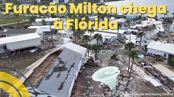 Imagens do Furação Milton Deixa Rastro de Destruição na Florida Drone 2024
