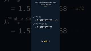 This Integral Is π/2 Seven Times in a Row #maths #education #science