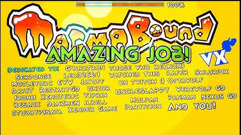 Magma Bound by ScorchVx 100% (FIRST INSANE DEMON) Geometry dash