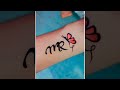 How to make temporary letter mr tattoo with pen shorts