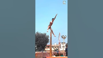 JAI SHREE RAM BOLDO🚩❤️#stunt #acrobatics #motivation #mallakhamb #flip #trending #shorts #viratkohli