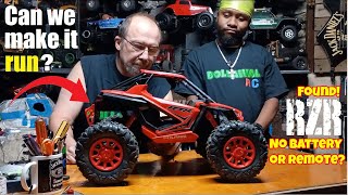 Don't throw out old RC cars!! (With No Remote or battery?) Walmart Polaris RZR Newbright RC car