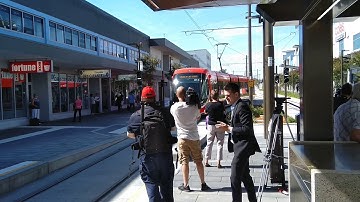 First light rail vehicle to carry public passengers arrives in Gungahlin - 2019 - PTCBR
