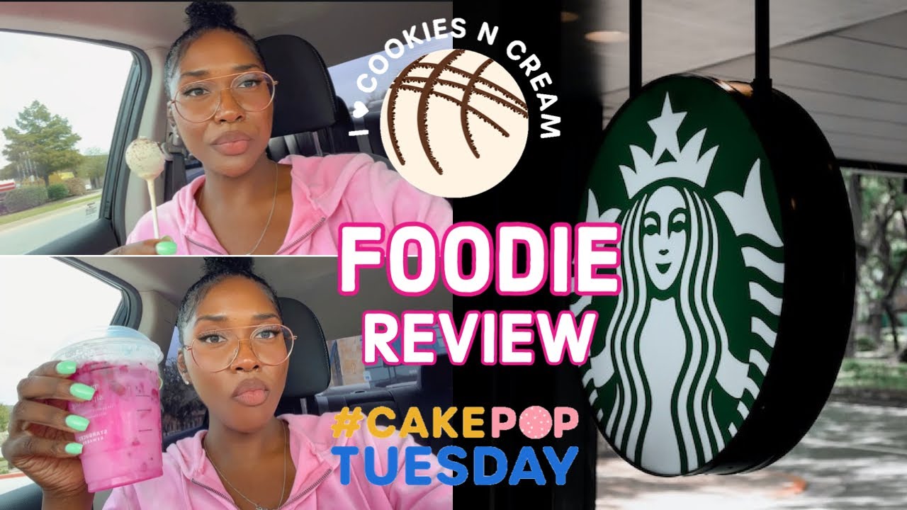FOODIE REVIEW STARBUCKS COOKIES AND CREAM CAKE POP TASTES LIKE… YouTube