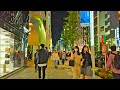 【4K】Tokyo Night Walk - from Ginza to Shimbashi 銀座から新橋まで歩く 2020.10