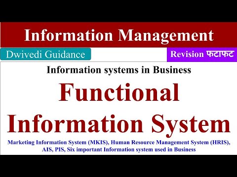 Functional Information system, Information system in functional area of business, MKIS, HRIS, AIS