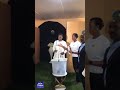 Philippe Mpayimana, an independent presidential candidate, cast his ballot